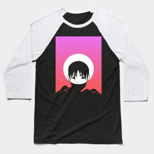 Aesthetic Vaporwave Anime Boy Baseball T-Shirt